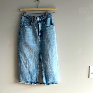 Zara denim skirt